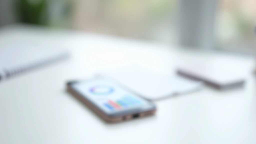 Smartphone zeigt Budget-App mit Ausgabendiagrammen und Kategorien